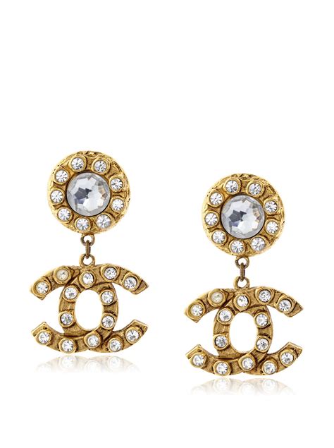 chanel logo earrings amazon|chanel logo diamond earrings.